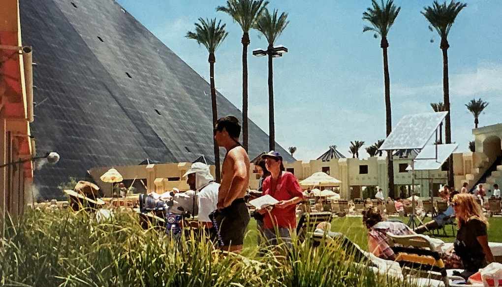 Teammitglieder bei den Dreharbeiten