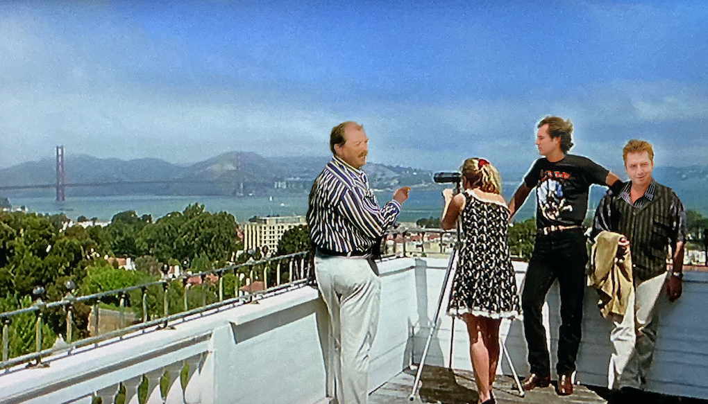 Willy, Sissy, Harry und Andy auf der Dachterasse