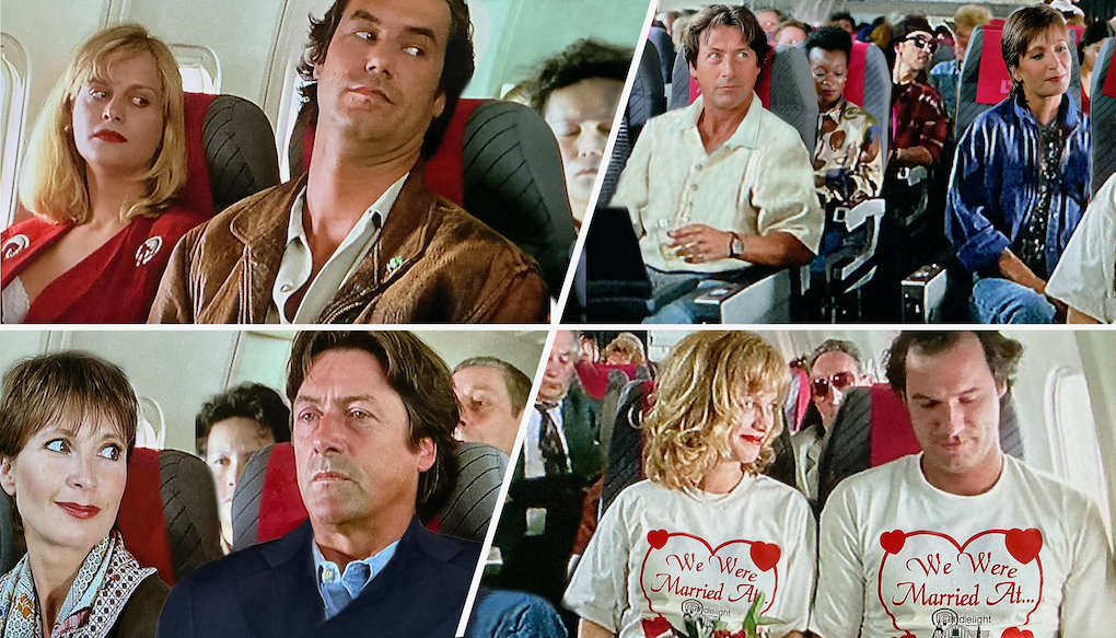 Darsteller beim Hin- und Rückflug